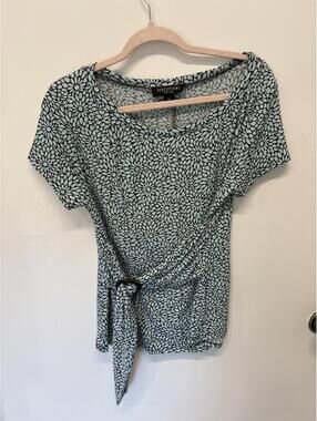 Perceptions New York Floral Tie Waist Top Size 14